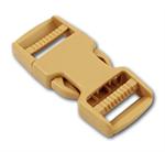 B-SR-01 1000 Tan Dual Adjusting Side Release Buckle